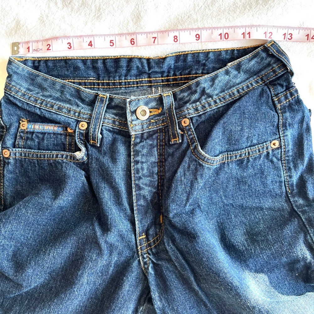 VINTAGE Hollywood Jeans High Waist Straight Leg Made in Canada Y2K 90s Mom Jeans - Picture 6 of 15